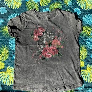 Lucky Brand Women’s Cherry Blossom Tiger T-Shirt, Medium